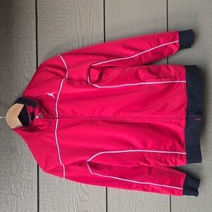 Jordan Red Front Zip Basketball Track Jacket XL 20